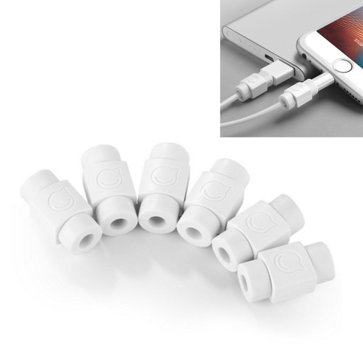 UGREEN LP127 Protetores de Cabo de Dados Anti-Quebra, 6 Unidades para Todos os Cabos de Dados Originais Apple