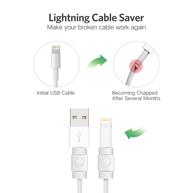 UGREEN LP127 Protetores de Cabo de Dados Anti-Quebra, 6 Unidades para Todos os Cabos de Dados Originais Apple
