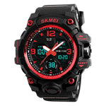 Relógio de Pulso Masculino SKMEI 1155B Multifuncional para Desporto ao Ar Livre, Noctilucente, Impermeável, com Mostrador Grande