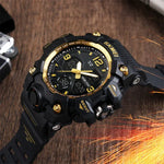 Relógio de Pulso Masculino SKMEI 1155B Multifuncional para Desporto ao Ar Livre, Noctilucente, Impermeável, com Mostrador Grande
