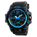 Relógio de Pulso Masculino SKMEI 1155B Multifuncional para Desporto ao Ar Livre, Noctilucente, Impermeável, com Mostrador Grande