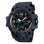 Relógio de Pulso Masculino SKMEI 1155B Multifuncional para Desporto ao Ar Livre, Noctilucente, Impermeável, com Mostrador Grande