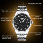 Relógio de Pulso SKMEI 9058 Multifuncional, Impermeável, de Moda para Exterior, Correia de Aço em Quartzo, Estilo Masculino Preto, Estilo Masculino Branco, Estilo Masculino Azul, Estilo Feminino Preto, Estilo Feminino Branco, Estilo Feminino Azul