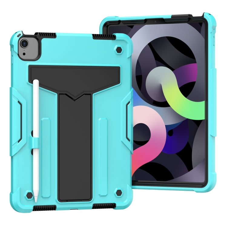 T-shaped Bracket Contrast Color Shockproof PC + Silicone Protective Case, For iPad Air 2022 / 2020 10.9 / iPad Pro 11, For Samsung Galaxy Tab A7 10.4 (2020), For Samsung Galaxy Tab S8 / Galaxy Tab S7 T870 / T875, For Samsung Galaxy Tab S6 Lite P610/615