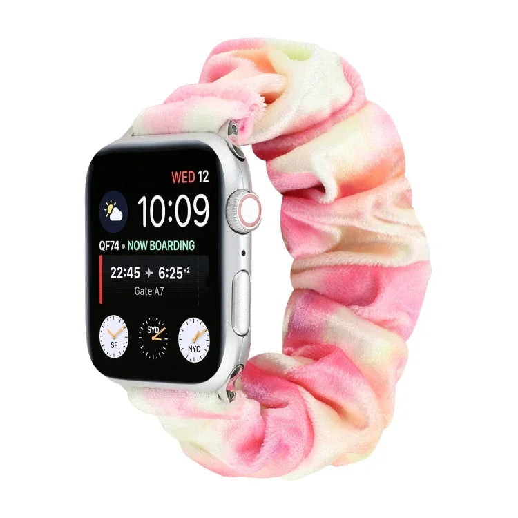 Correia de substituição para relógio em flanela, para Apple Watch Ultra 49mm / Series 8&7 45mm / SE 2&6&SE&5&4 44mm / 3&2&1 42mm, para Apple Watch Series 7 45mm / 6 & SE & 5 & 4 44mm / 3 & 2 & 1 42mm