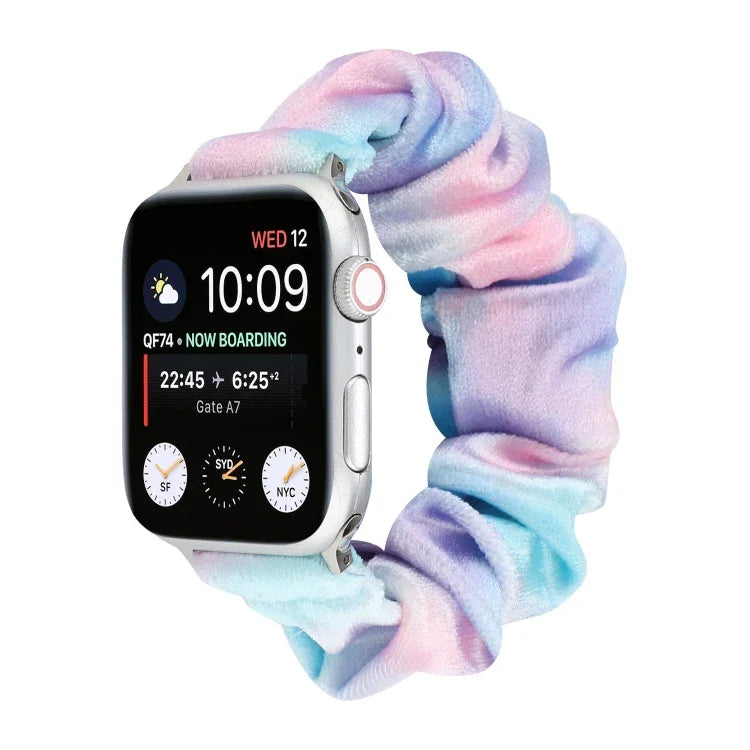Correia de substituição para relógio em flanela, para Apple Watch Ultra 49mm / Series 8&7 45mm / SE 2&6&SE&5&4 44mm / 3&2&1 42mm, para Apple Watch Series 7 45mm / 6 & SE & 5 & 4 44mm / 3 & 2 & 1 42mm