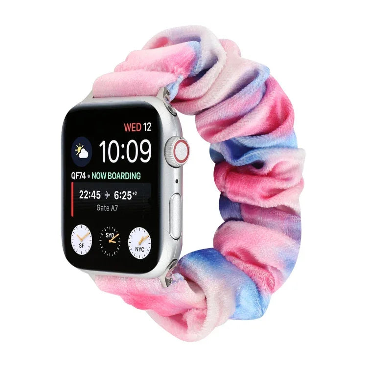 Correia de substituição para relógio em flanela, para Apple Watch Ultra 49mm / Series 8&7 45mm / SE 2&6&SE&5&4 44mm / 3&2&1 42mm, para Apple Watch Series 7 45mm / 6 & SE & 5 & 4 44mm / 3 & 2 & 1 42mm