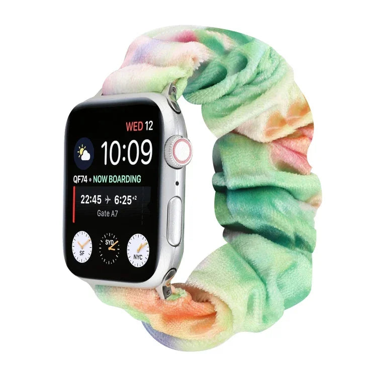 Correia de substituição para relógio em flanela, para Apple Watch Ultra 49mm / Series 8&7 45mm / SE 2&6&SE&5&4 44mm / 3&2&1 42mm, para Apple Watch Series 7 45mm / 6 & SE & 5 & 4 44mm / 3 & 2 & 1 42mm