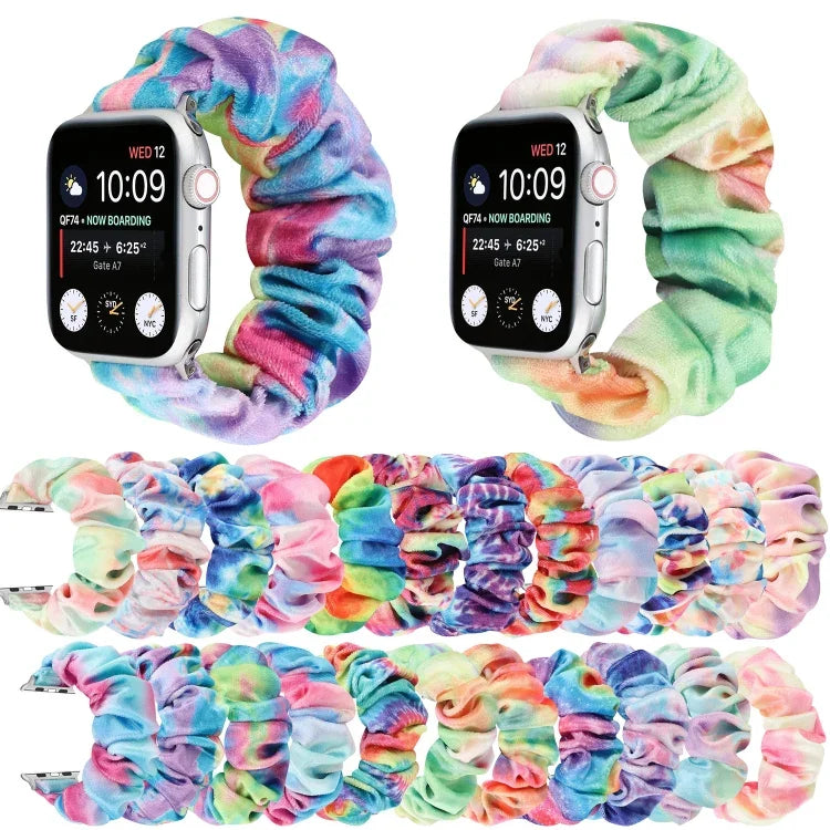 Correia de substituição para relógio em flanela, para Apple Watch Ultra 49mm / Series 8&7 45mm / SE 2&6&SE&5&4 44mm / 3&2&1 42mm, para Apple Watch Series 7 45mm / 6 & SE & 5 & 4 44mm / 3 & 2 & 1 42mm