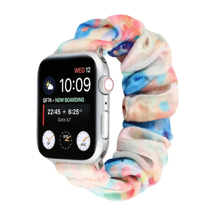 Correia de substituição para relógio em flanela, para Apple Watch Ultra 49mm / Series 8&7 45mm / SE 2&6&SE&5&4 44mm / 3&2&1 42mm, para Apple Watch Series 7 45mm / 6 & SE & 5 & 4 44mm / 3 & 2 & 1 42mm