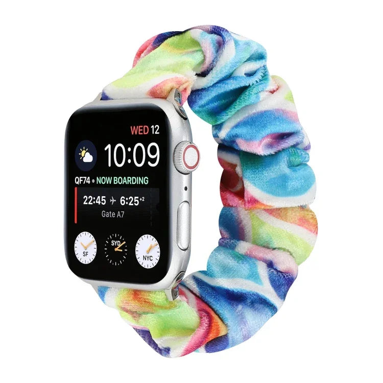 Correia de substituição para relógio em flanela, para Apple Watch Ultra 49mm / Series 8&7 45mm / SE 2&6&SE&5&4 44mm / 3&2&1 42mm, para Apple Watch Series 7 45mm / 6 & SE & 5 & 4 44mm / 3 & 2 & 1 42mm