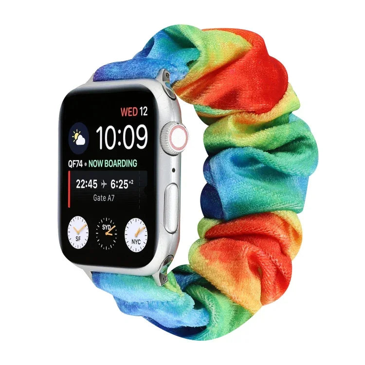 Correia de substituição para relógio em flanela, para Apple Watch Ultra 49mm / Series 8&7 45mm / SE 2&6&SE&5&4 44mm / 3&2&1 42mm, para Apple Watch Series 7 45mm / 6 & SE & 5 & 4 44mm / 3 & 2 & 1 42mm