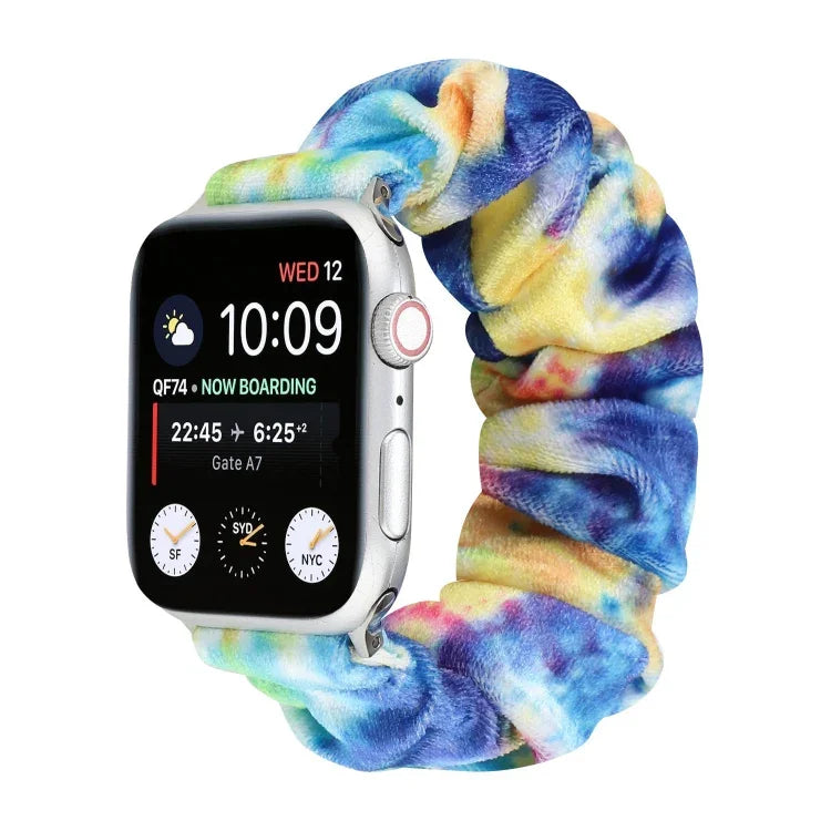 Correia de substituição para relógio em flanela, para Apple Watch Ultra 49mm / Series 8&7 45mm / SE 2&6&SE&5&4 44mm / 3&2&1 42mm, para Apple Watch Series 7 45mm / 6 & SE & 5 & 4 44mm / 3 & 2 & 1 42mm