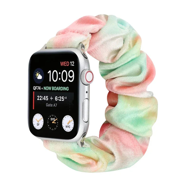 Correia de substituição para relógio em flanela, para Apple Watch Ultra 49mm / Series 8&7 45mm / SE 2&6&SE&5&4 44mm / 3&2&1 42mm, para Apple Watch Series 7 45mm / 6 & SE & 5 & 4 44mm / 3 & 2 & 1 42mm