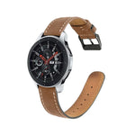 Round Tail Genuine Leather Replacement Strap Watchband, For Samsung Galaxy Watch 3 41mm, For Samsung Galaxy Watch 3 45mm, For Samsung Galaxy Watch 42mm, For Samsung Galaxy Watch 46mm