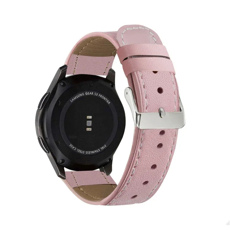 Correia de Substituição em Pele Genuína com Ponta Redonda para Samsung Galaxy Watch Active / Active 2 40mm / Active 2 44mm, Para Samsung Galaxy Watch Active