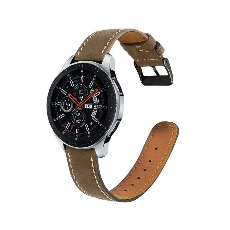 Correia de Substituição em Pele Genuína com Ponta Redonda para Samsung Galaxy Watch Active / Active 2 40mm / Active 2 44mm, Para Samsung Galaxy Watch Active