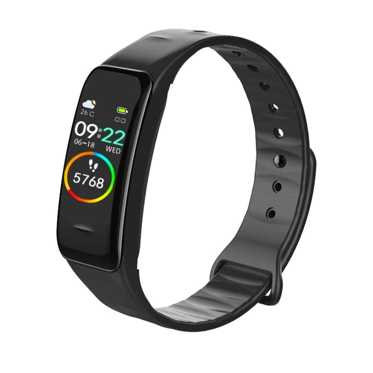 Relógio inteligente C1 com ecrã a cores de 0,96 polegadas, impermeável IP67, Suporta monitorização do sono / monitorização da frequência cardíaca / monitorização da pressão arterial