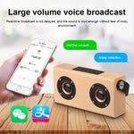 Coluna Bluetooth 4.2 Portátil de Madeira D10, D10 (Textura Madeira Vermelha)