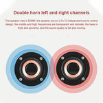 Coluna Bluetooth 4.2 Clássica de Madeira com Duas Trompas Q8, Q8 (Textura Madeira Vermelha), Q8 (Textura Nogueira)