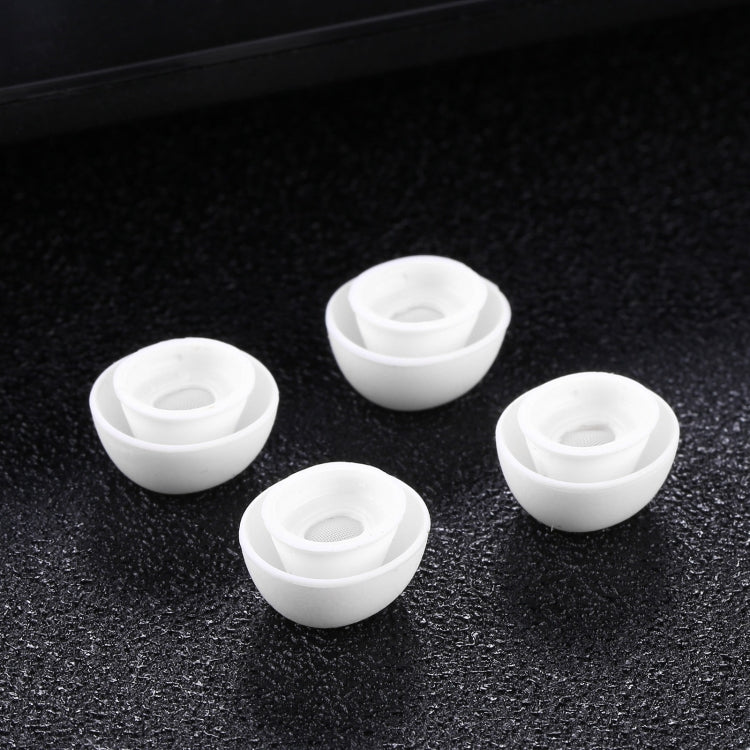 2 Pares de Ponteiras de Silicone Macias com Rede para Auscultadores AirPods, S, M, L