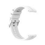 Silicone Replacement Strap Watchband with Silver Steel Buckle, For Xiaomi Watch Color Sport, For TicWatch Pro 3