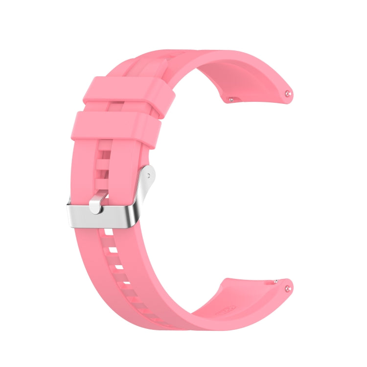 Silicone Replacement Strap Watchband with Silver Steel Buckle, For Xiaomi Watch Color Sport, For TicWatch Pro 3
