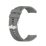 Silicone Replacement Strap Watchband with Silver Steel Buckle, For Xiaomi Watch Color Sport, For TicWatch Pro 3