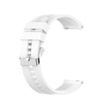 Silicone Replacement Strap Watchband with Silver Steel Buckle, For Xiaomi Watch Color Sport, For TicWatch Pro 3