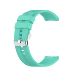 Silicone Replacement Strap Watchband with Silver Steel Buckle, For Xiaomi Watch Color Sport, For TicWatch Pro 3