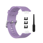 For Huawei Watch Fit Silicone Replacement Wrist Strap Watchband with Stainless Steel Buckle