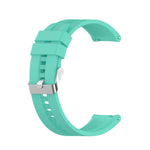 For Huawei Watch GT 2 42mm Silicone Replacement Wrist Strap Watchband, with Black Buckle, with Silver Buckle