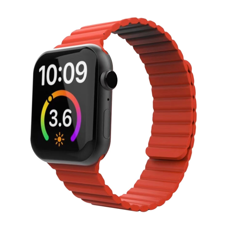 Pulseira magnética de loop para Apple Watch Series 6 & SE & 5 & 4 44mm / 3 & 2 & 1 42mm, para Apple Watch Ultra 49mm / Series 8&7 45mm / SE 2&6&SE&5&4 44mm / 3&2&1 42mm, para Apple Watch Series 7 45mm / 6 & SE & 5 & 4 44mm / 3 & 2 & 1 42mm
