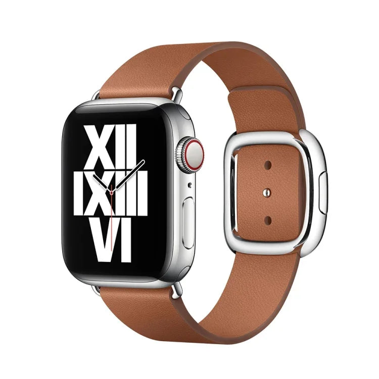 Correia de relógio em couro estilo moderno para Apple Watch 49mm / 46mm / 45mm / 44mm / 42mm, para Apple Watch 49mm / 46mm / 45mm / 44mm / 42mm, para Apple Watch Ultra 49mm / Series 8&7 45mm / SE 2&6&SE&5&4 44mm / 3&2&1 42mm