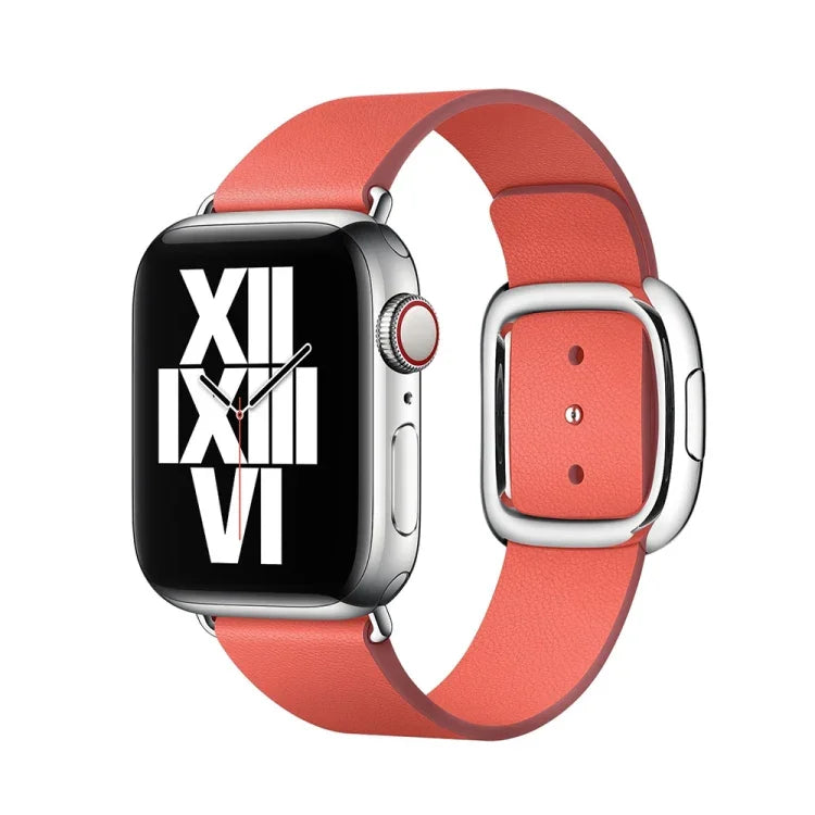 Correia de relógio em couro estilo moderno para Apple Watch 49mm / 46mm / 45mm / 44mm / 42mm, para Apple Watch 49mm / 46mm / 45mm / 44mm / 42mm, para Apple Watch Ultra 49mm / Series 8&7 45mm / SE 2&6&SE&5&4 44mm / 3&2&1 42mm