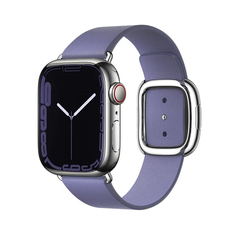Correia de relógio em couro estilo moderno para Apple Watch 49mm / 46mm / 45mm / 44mm / 42mm, para Apple Watch 49mm / 46mm / 45mm / 44mm / 42mm, para Apple Watch Ultra 49mm / Series 8&7 45mm / SE 2&6&SE&5&4 44mm / 3&2&1 42mm