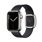 Correia de relógio em couro estilo moderno para Apple Watch 49mm / 46mm / 45mm / 44mm / 42mm, para Apple Watch 49mm / 46mm / 45mm / 44mm / 42mm, para Apple Watch Ultra 49mm / Series 8&7 45mm / SE 2&6&SE&5&4 44mm / 3&2&1 42mm