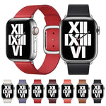 Correia de relógio em couro estilo moderno para Apple Watch 49mm / 46mm / 45mm / 44mm / 42mm, para Apple Watch 49mm / 46mm / 45mm / 44mm / 42mm, para Apple Watch Ultra 49mm / Series 8&7 45mm / SE 2&6&SE&5&4 44mm / 3&2&1 42mm