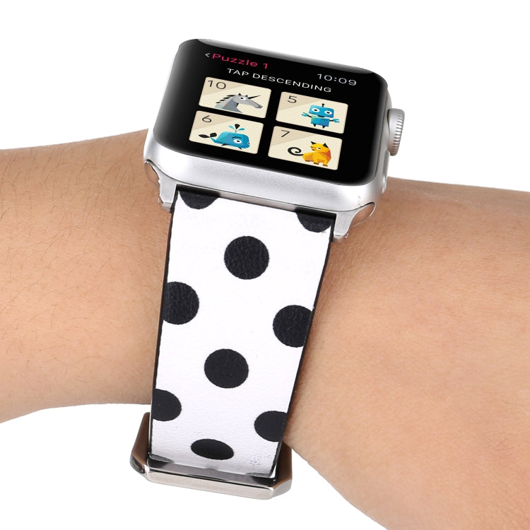 Correia de relógio da série Fashion Dot para Apple Watch Series 6 & SE & 5 & 4 40mm / 3 & 2 & 1 38mm, Para Apple Watch Series 7 41mm / 6 & SE & 5 & 4 40mm / 3 & 2 & 1 38mm, Para Apple Watch Series 8&7 41mm / SE 2&6&SE&5&4 40mm / 3&2&1 38mm