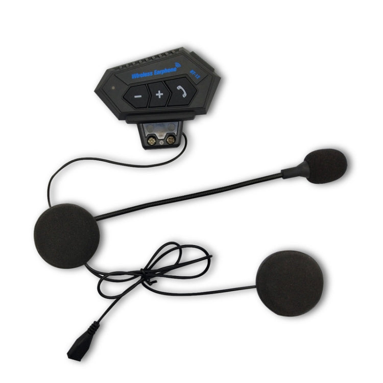Auricular Bluetooth para Capacete de Motocicleta BT12, Intercomunicador Bluetooth para Motocicleta, BT12