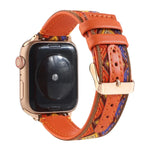 Correia de relógio em pele étnica para Apple Watch Series 6 & SE & 5 & 4 44mm / 3 & 2 & 1 42mm, Para Apple Watch Series 7 45mm / 6 & SE & 5 & 4 44mm / 3 & 2 & 1 42mm