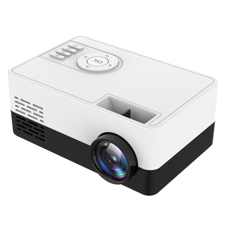 Projetor LED doméstico mini J15 1920 x 1080P HD com suporte para tripé, AV / HDMI x 1 / USB x1 / TF x 1, ficha UE, ficha EUA, ficha Reino Unido, ficha AU