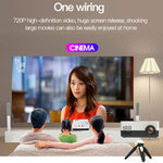 Projetor LED doméstico mini J15 1920 x 1080P HD com suporte para tripé, AV / HDMI x 1 / USB x1 / TF x 1, ficha UE, ficha EUA, ficha Reino Unido, ficha AU