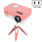 Projetor LED doméstico mini J15 1920 x 1080P HD com suporte para tripé, AV / HDMI x 1 / USB x1 / TF x 1, ficha UE, ficha EUA, ficha Reino Unido, ficha AU