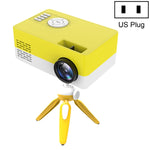 Projetor LED doméstico mini J15 1920 x 1080P HD com suporte para tripé, AV / HDMI x 1 / USB x1 / TF x 1, ficha UE, ficha EUA, ficha Reino Unido, ficha AU