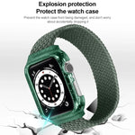 Pulseiras de Substituição Weave com Estrutura Para Apple Watch Series 6 & SE & 5 & 4 44mm / 3 & 2 & 1 42mm, 128mm, 135mm, 140mm, 145mm, 150mm, 155mm, 160mm, 165mm