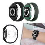 Pulseiras de Substituição Weave com Estrutura Para Apple Watch Series 6 & SE & 5 & 4 44mm / 3 & 2 & 1 42mm, 128mm, 135mm, 140mm, 145mm, 150mm, 155mm, 160mm, 165mm