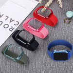 Pulseiras de Substituição Weave com Estrutura Para Apple Watch Series 6 & SE & 5 & 4 44mm / 3 & 2 & 1 42mm, 128mm, 135mm, 140mm, 145mm, 150mm, 155mm, 160mm, 165mm