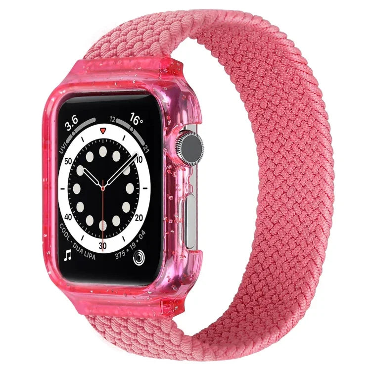 Pulseiras de Substituição Weave com Estrutura Para Apple Watch Series 6 & SE & 5 & 4 44mm / 3 & 2 & 1 42mm, 128mm, 135mm, 140mm, 145mm, 150mm, 155mm, 160mm, 165mm