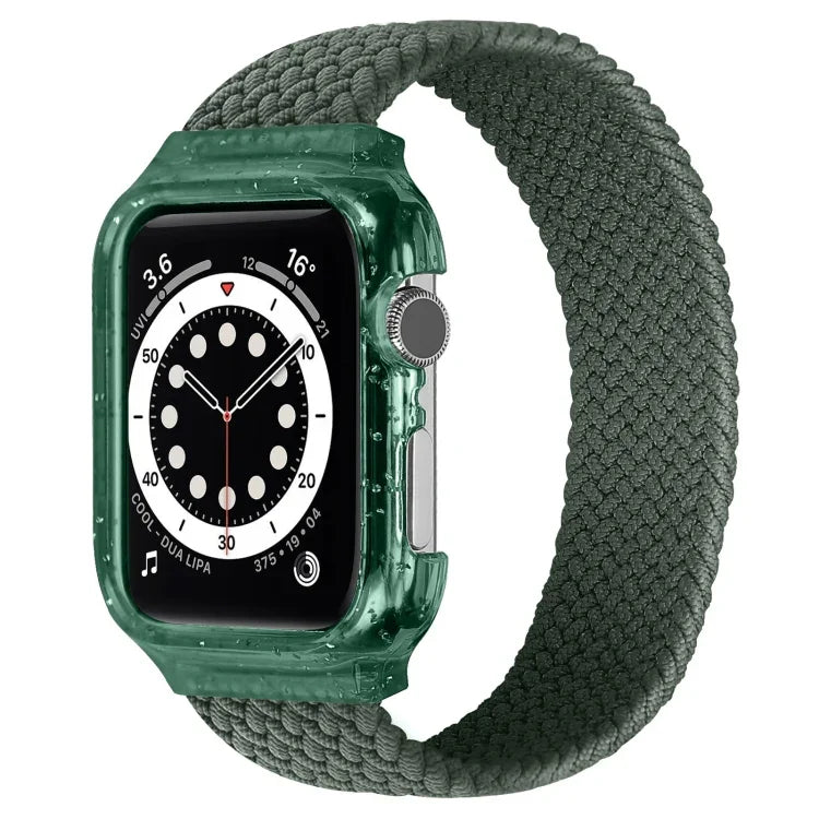 Pulseiras de Substituição Weave com Estrutura Para Apple Watch Series 6 & SE & 5 & 4 44mm / 3 & 2 & 1 42mm, 128mm, 135mm, 140mm, 145mm, 150mm, 155mm, 160mm, 165mm